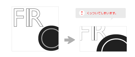線同士が近い時の印刷