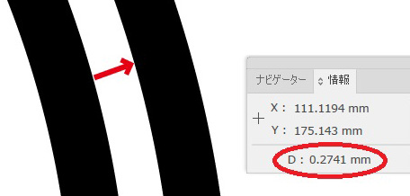 距離表示例